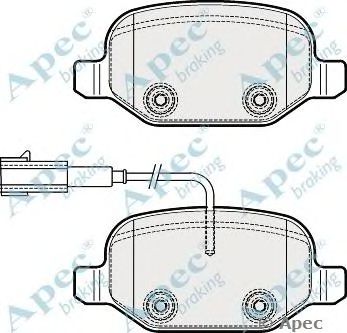 APEC BRAKING pad1831 -  Комплект тормозных колодок, дисковый тормоз